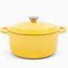 Larder & Vine Enameled Cast Iron Round Dutch Oven | 5.4L (Limoncello)