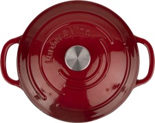 Larder & Vine Enameled Cast Iron Round Dutch Oven | 5.4L (Cabernet) - 8