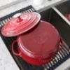 Larder & Vine Enameled Cast Iron Round Dutch Oven | 5.4L (Cabernet) - 3