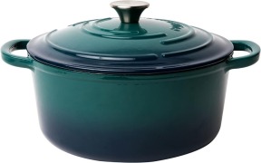 Larder & Vine Enameled Cast Iron Round Dutch Oven | 5.4L (Bondi) - 2