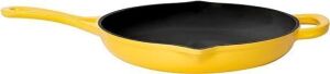 Larder & Vine Enameled Cast Iron Classic Skillet | 27cm (Limencello)