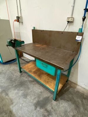 Fabricated Steel Workbench with Dawn 150 Vice