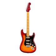 Fender American Ultra Luxe Stratocaster Guitar w/Maple Fretboard &ndash; Plasma Red Burst