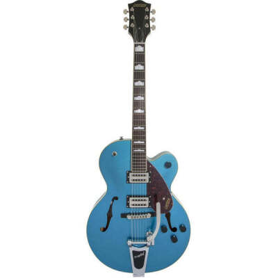 G2420T Streamliner Hollow Body with Bigsby, Laurel Fingerboard, BroadTron BT-2S Pickups, Riviera Blue