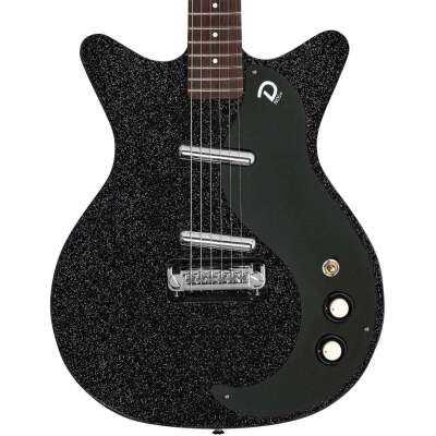 Danelectro '59M Blackout NOS+ Electric Guitar, Black Metal Flake