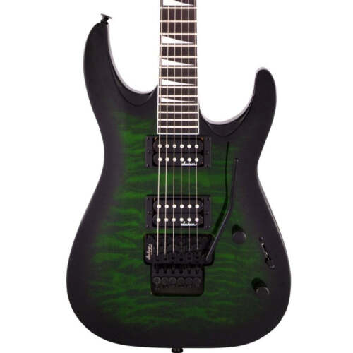 Jackson JS Series Dinky Arch Top JS32Q DKA, Transparent Green Burst