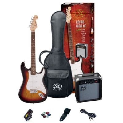 SE1SK 3/4 Electric Guitar Kit in 3 Tone Sunburst