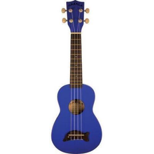 2 x&nbsp;Makala Dolphin Bridge Soprano Ukulele Metallic Blue Gloss