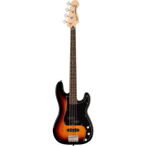 Squier Affinity Series Precision Bass PJ Pack, Laurel Fingerboard in 3-Color Sunburst (No Amp)