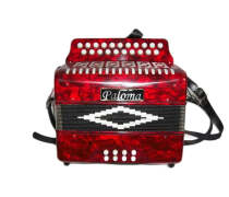 Paloma 721 Button Accordion 21 Buttons 8 Bass Key BC