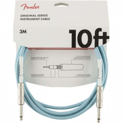 2 x Original Series Instrument Cable, 10ft, Daphne Blue & 2 x Original Series Instrument Cable, 10ft, Fiesta Red