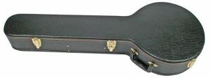 Shaped 5 String Banjo Case Black Vinyl Covered