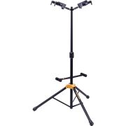 Hercules Auto Grip Double Guitar Stand, Foldable Backrest