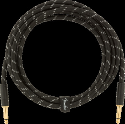 2 x Deluxe Series Instrument Cable, Straight/Straight, 10ft, Black Tweed