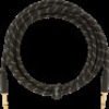 2 x Deluxe Series Instrument Cable, Straight/Straight, 10ft, Black Tweed