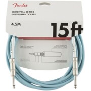 1 x Deluxe Series Instrument Cable, Straight/Straight, 10ft, Tweed & 1 x Original Series Instrument Cable, 15ft, Daphne Blue - 2