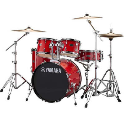 Yamaha RYD22RD Rydeen Euro Acoustic Drum Kit - Hot Red (Missing Cymbals)