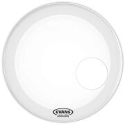 1 x Evans EQ3 Resonant Coated White Bass Drum Head, 18 Inch