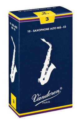 6 x Vandoren Traditional Alto Sax Reeds, 10-Pack