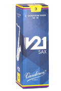 3 xTenor Saxophone Reeds - Vandoren V21 - Strength #3 - 5 Pack & 2 x Tenor Saxophone Reeds - Vandoren V21 - Strength #4 - 5 Pack