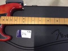 Fender American Ultra Luxe Stratocaster Guitar w/Maple Fretboard &ndash; Plasma Red Burst - 5