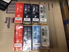 8 x Assorted Vandoren 5 pack Saxophone Reeds - 2