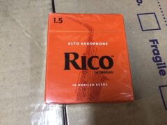 4 x Rico Alto Saxophone Reeds, 10-Pack - 3