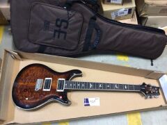 PRS SE Custom 24 Quilt - Black Gold Burst - 2