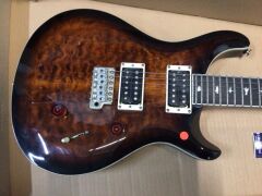 PRS SE Custom 24 Quilt - Black Gold Burst - 3