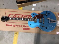 G2420T Streamliner Hollow Body with Bigsby, Laurel Fingerboard, BroadTron BT-2S Pickups, Riviera Blue - 2