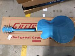 G2420T Streamliner Hollow Body with Bigsby, Laurel Fingerboard, BroadTron BT-2S Pickups, Riviera Blue - 5