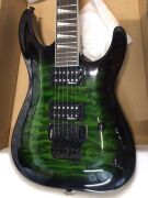 Jackson JS Series Dinky Arch Top JS32Q DKA, Transparent Green Burst - 3