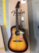 Fender Redondo Player Walnut Fingerboard Gold Pickguard (Sunburst) - 2