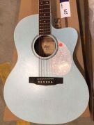 Cort Jade Classic Small Body Guitar with pickup - Sky Blue - 2