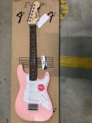 Squier - Mini Stratocaster; - Laurel Fingerboard - Shell Pink - 2