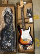 SE1SK 3/4 Electric Guitar Kit in 3 Tone Sunburst - 2