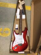 Aria STG-003 Series Left Handed Electric Guitar in Candy Apple Red - 2