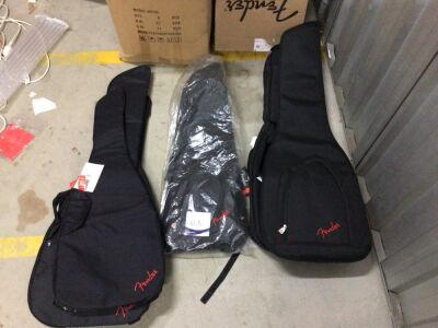 7 x Fender Soft Guitar Cases