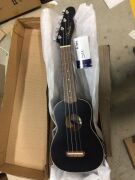 Venice Soprano Uke, Walnut Fingerboard, Black - 2