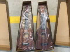 2 x Kealoha Soprano Ukulele Dark Brown Finish - 3