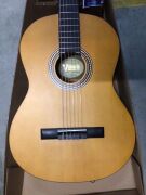 Valencia VC204H 200 Series 4/4 Hybrid Nylon String Guitar (Antique Natural Satin) - 3