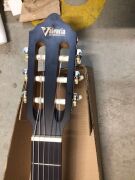 Valencia VC204H 200 Series 4/4 Hybrid Nylon String Guitar (Antique Natural Satin) - 4