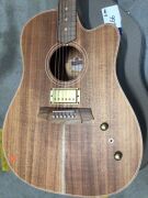 Cole Clark FL2EC Acoustic Electric w/ Humbucker, All Blackwood - 3