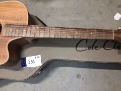 Cole Clark FL2EC Acoustic Electric w/ Humbucker, All Blackwood - 5