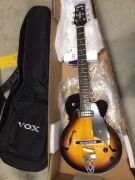 VOX Giulietta VGA-3D Archtop Acoustic-Electric Guitar, Sunburst - 2