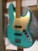 Squier 40th Anniversary Jazz Bass Vintage Edition Maple Fingerboard - Satin Sea Foam Green - 3