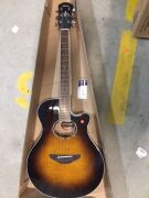 Yamaha APX600FM Thinline Acoustic Electric Guitar in Tobacco Brown Sunburst - 2