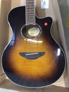 Yamaha APX600FM Thinline Acoustic Electric Guitar in Tobacco Brown Sunburst - 3