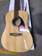 Fender CD-60S Dreadnought Acoustic Guitar Walnut Fingerboard (Natural) (Guitar only) - 3