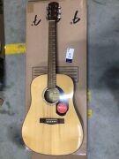 Fender CD-60S Dreadnought Acoustic Guitar Walnut Fingerboard (Natural) (Guitar only) - 2